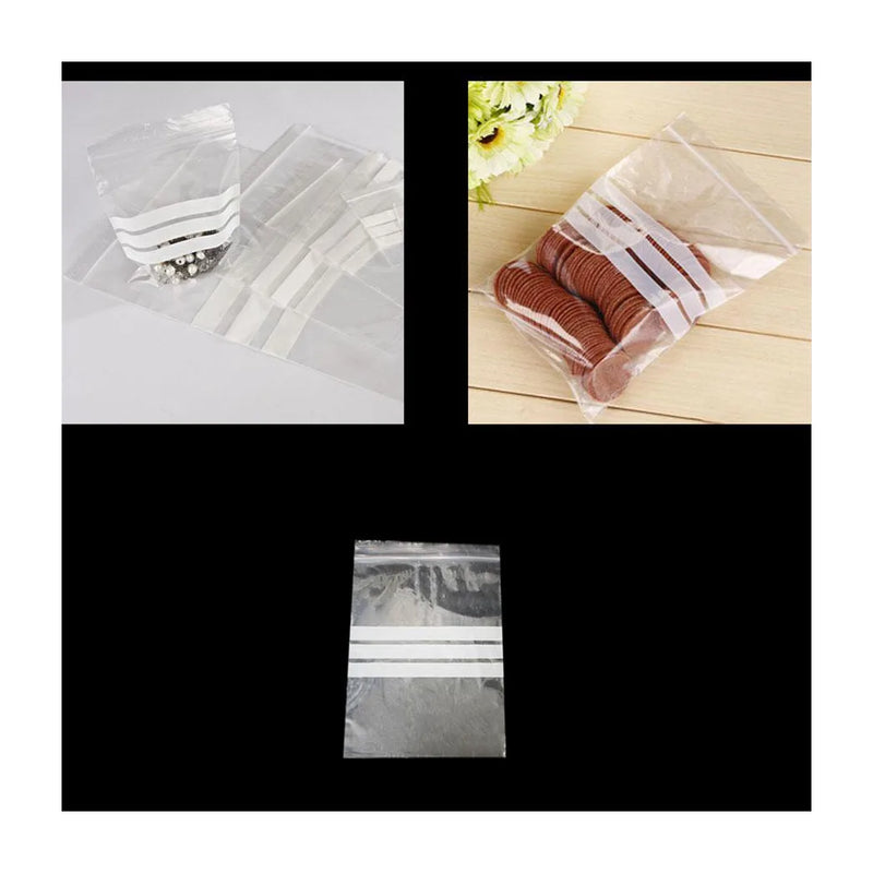 60 Pack Crystal Clear Multi Purpose Zipper Bags