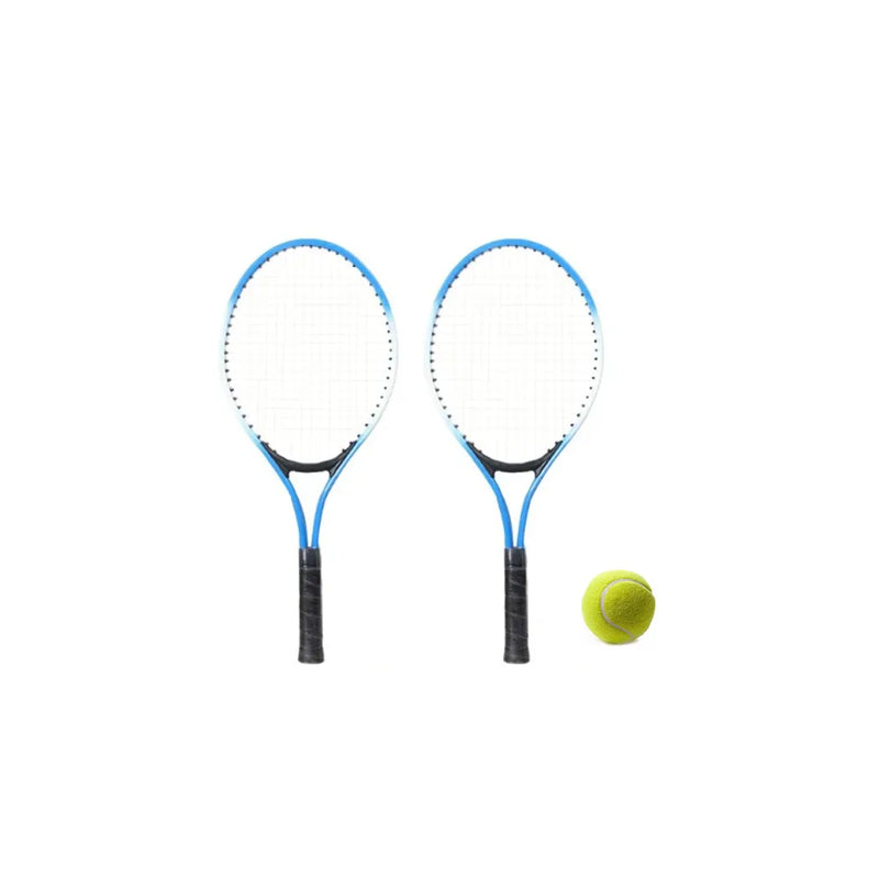 Tennis Rackets With Ball Set Of 3 Assorted Colours