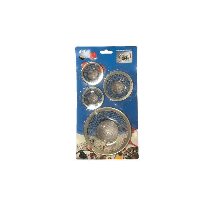 Steel Mesh Sink Drainer Catcher Set Of 4 Assorted Sizes