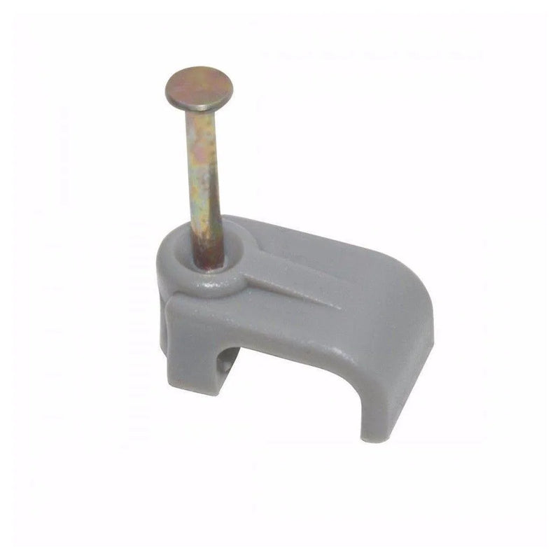 Value Pack Cable Clips Flatt & E Grey Pack Of 50 0138