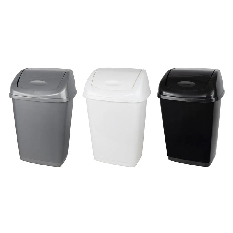 Kolorr Plastic Tidy Swing Bin 50L Assorted Colours