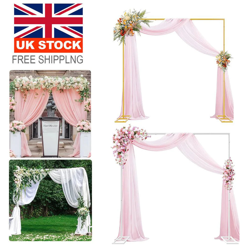NEW 3x3m/10x10ft Wedding Backdrop Stand Pipe Stage Flower Rack Arch Iron Party Door