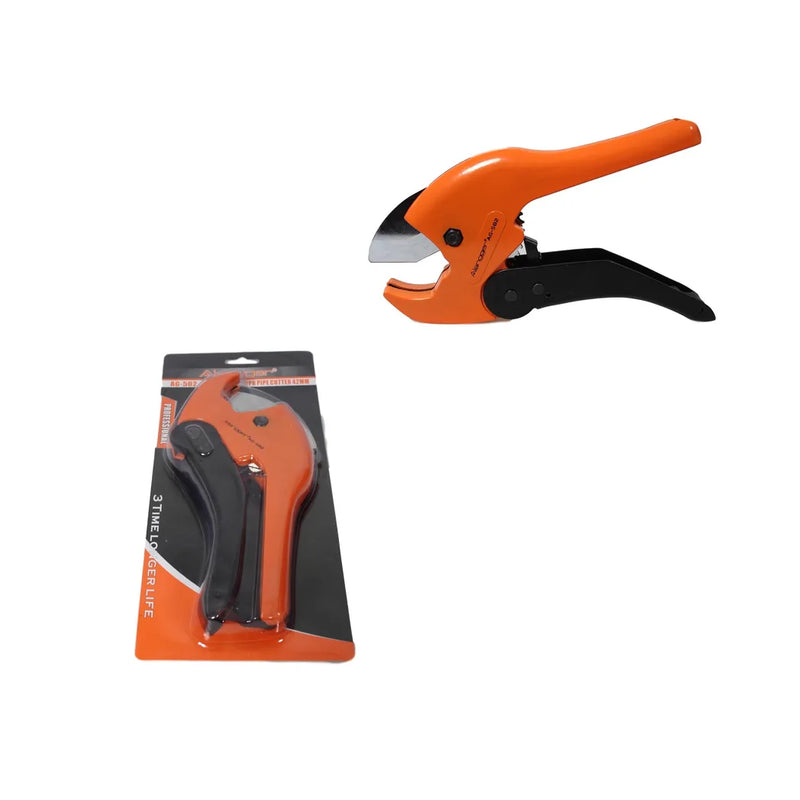 Ratchet Pvc Vinyl Plastic Tube Pipe Conduit Cutter Plumbing Plumber Tool Diy