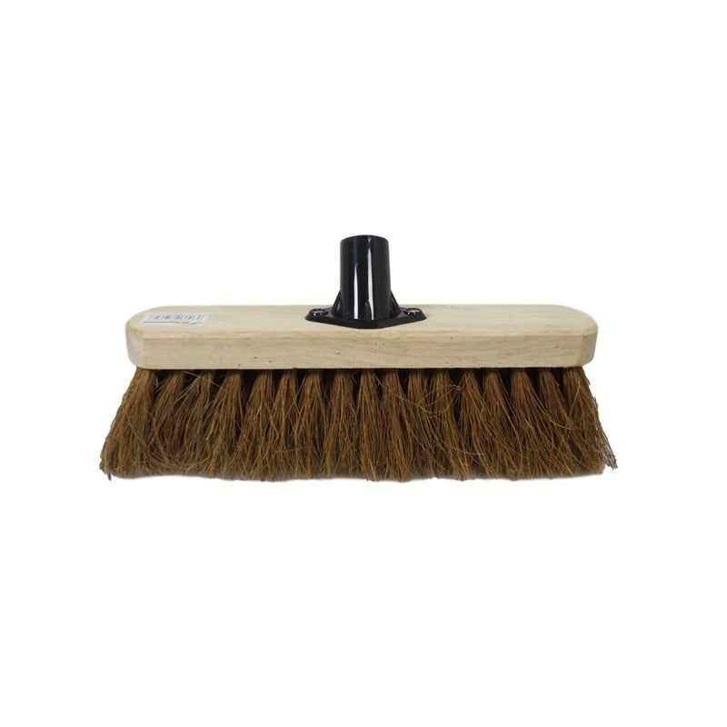 10" Soft Coco Garden Wooden Broom Brush Head