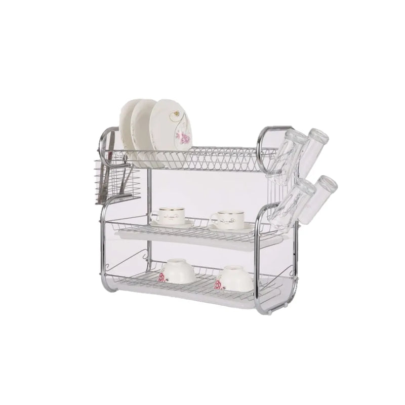 Dish Drainer Rack 3 Tier Assorted Colours