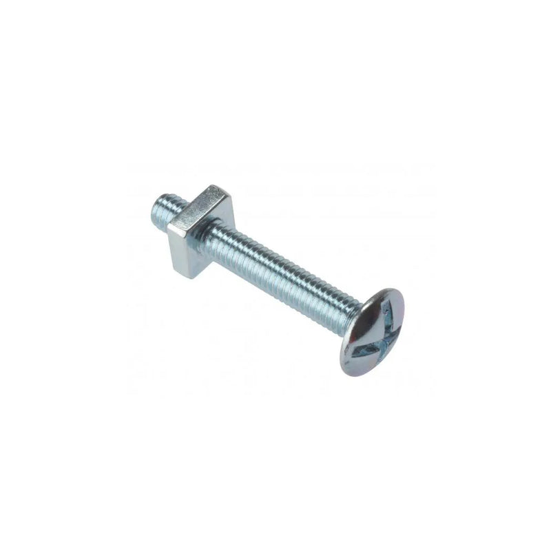 M6 x 25 Roofing Bolts & Nuts Zinc Diy