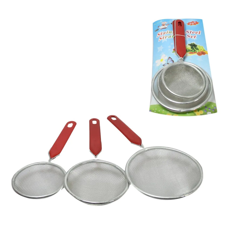 Stainless Steel Sieve Strainer Set Of 3
