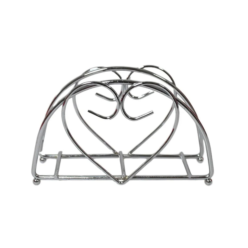 Steel Dining Table Napkin Serviette Holder With Heart Design