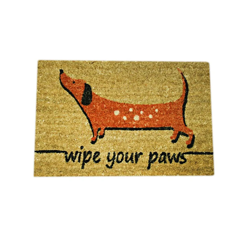 Outdoors Door Mat Sausage Dog Design
