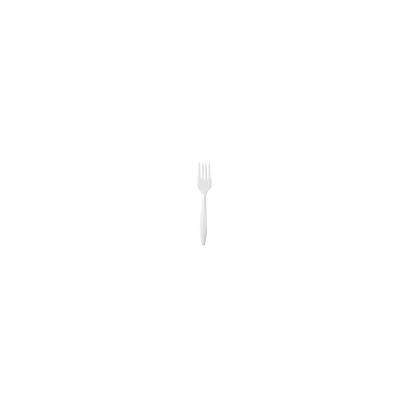 100 Pack Plastic Disposable Party Bbq White Disposable Forks (Parcel Rate)