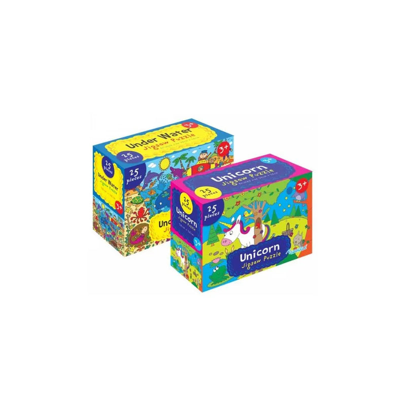 Unicorn Underwater Jigsaw Puzzle 25 Pieces Assorted Designs