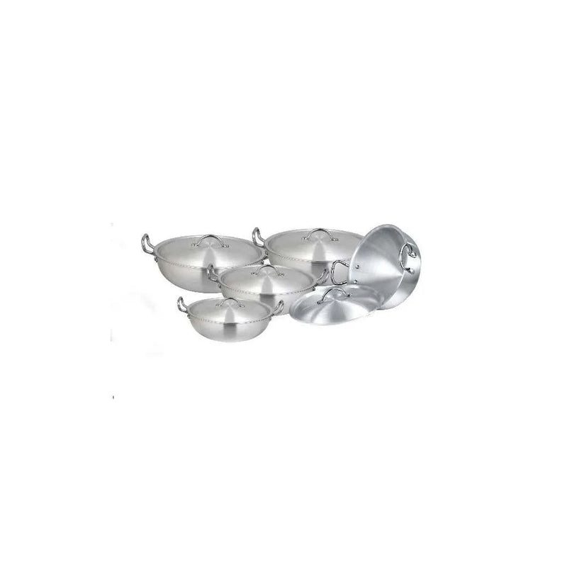 Cute Metal Wire Handle Karahi Wok Pan Set Of 5 Assorted Sizes 1 – 5