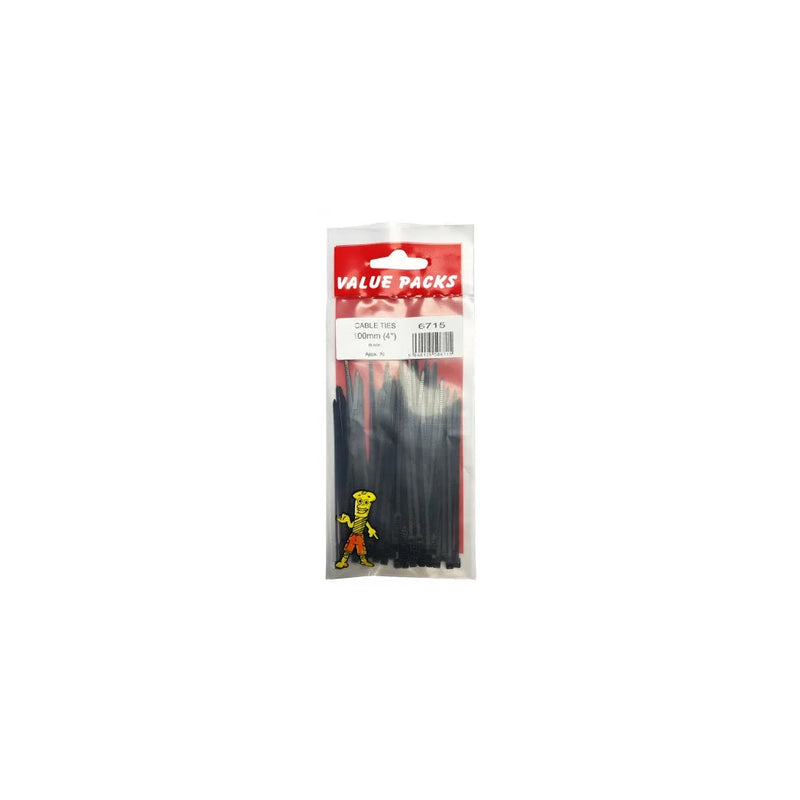 Value Pack Cable Ties Black