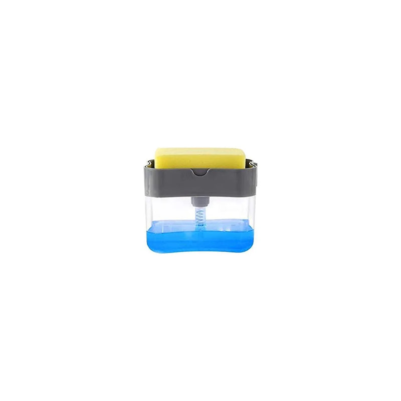 2 – In – 1 Counter Top Sink Soap Dispenser And Sponge Holder Caddy