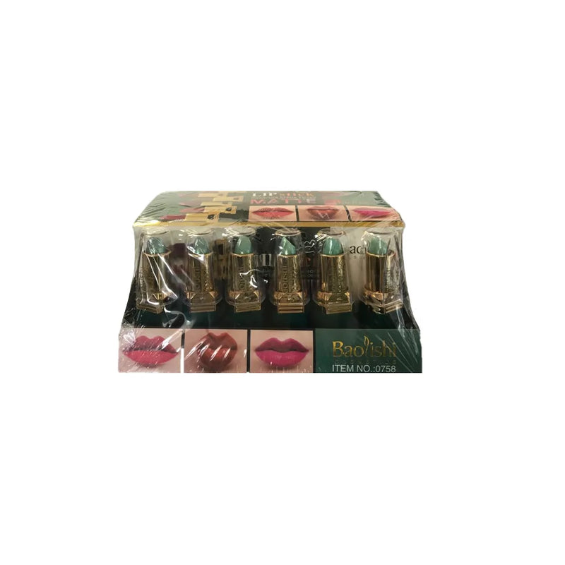 Baolishi Lipstick Assorted Colours Bo x Of 24
