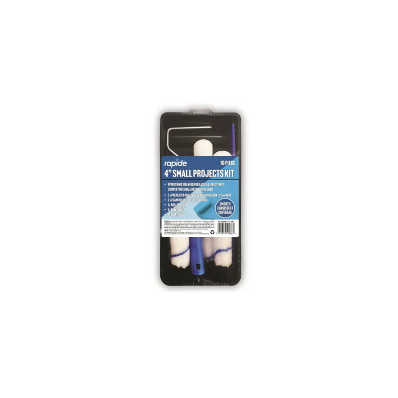 Rapide 4" Small Projects Paint Tray And Roller Set Kit