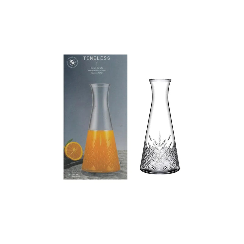 Pb Timeless Glass Water Drink Carafe Jug 940Cc (Parcel Plus Rate)