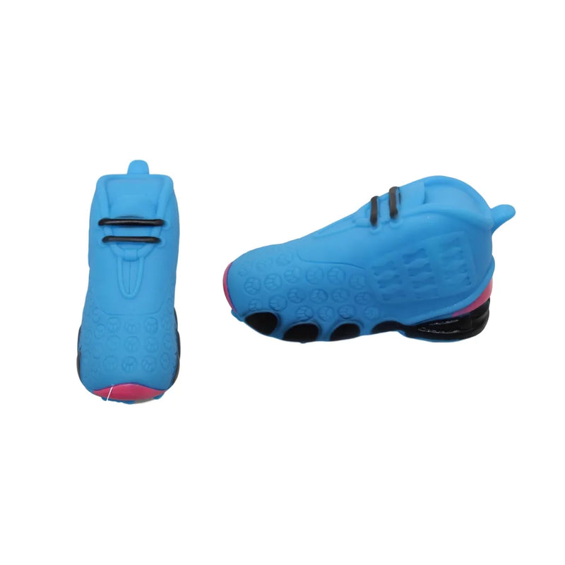 Pet Dog Toy Squeaky Football Shoe With Paw Prints Assorted Colours