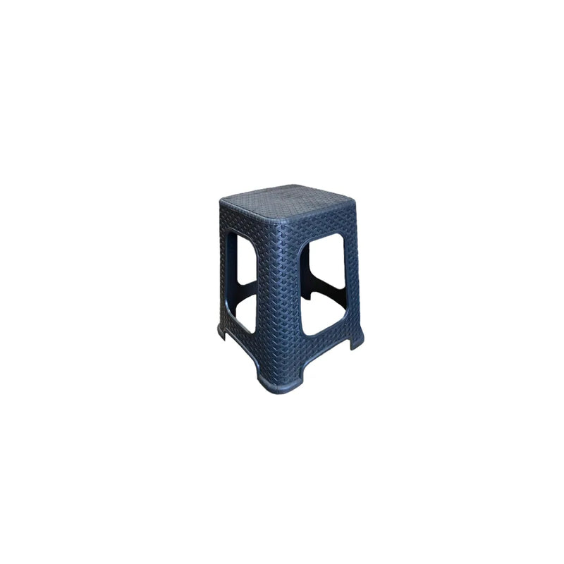 Plastic Rattan Stool Large Assorted Colours