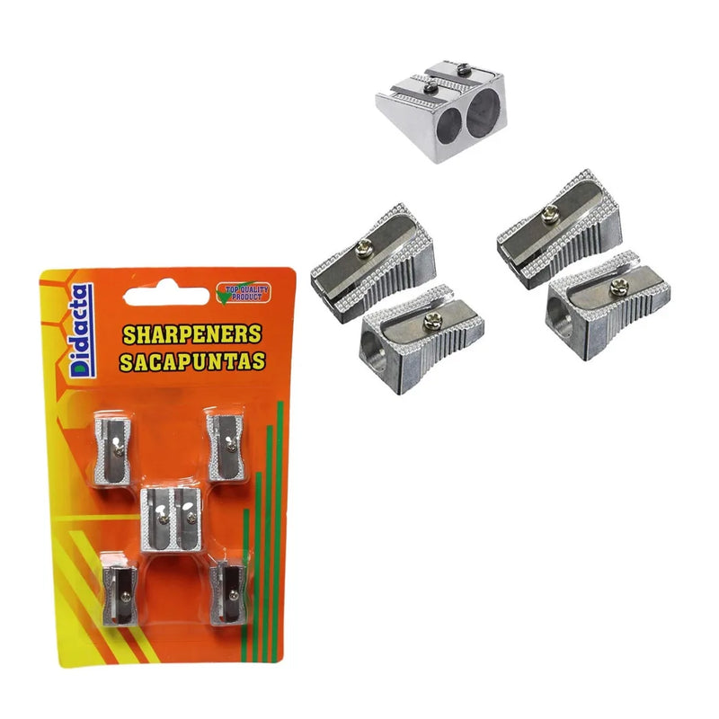 Metal Pencil Sharpeners Set Of 5