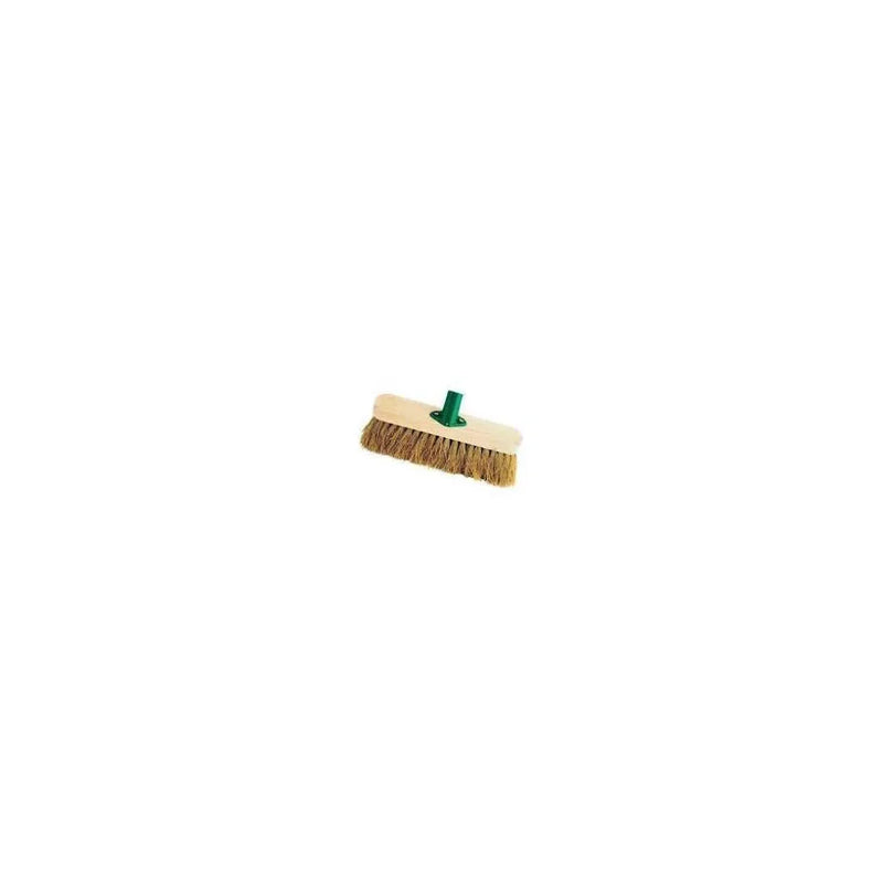 12" Soft Coco Garden Wooden Broom Brush Head