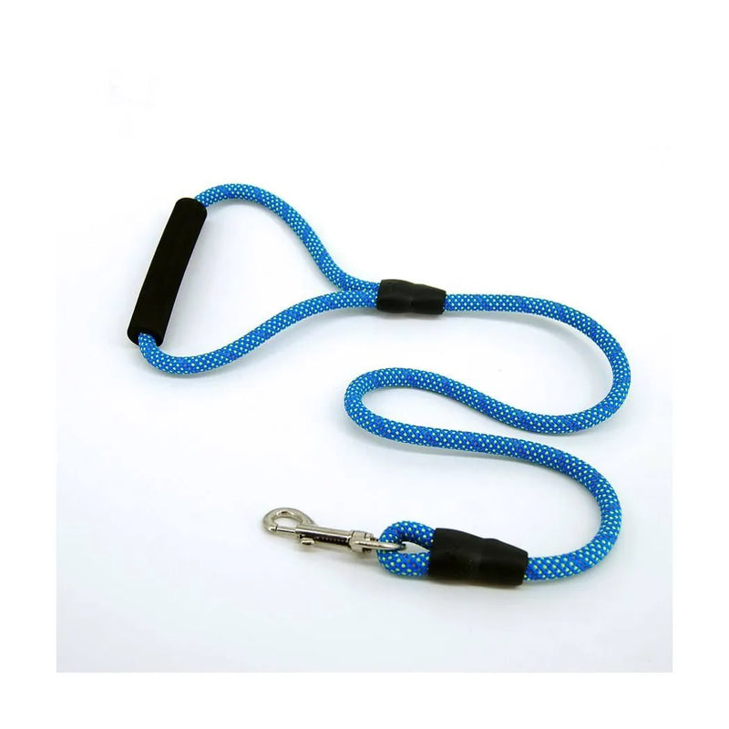 Dog Leash Rope Foam Grip With Adjustable Harness Assorted Colours