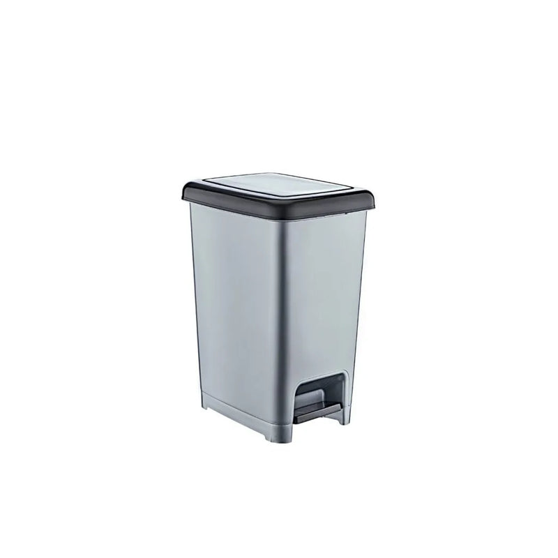 Plastic Kitchen Bathroom Slim Pedal Bin 15 Litre