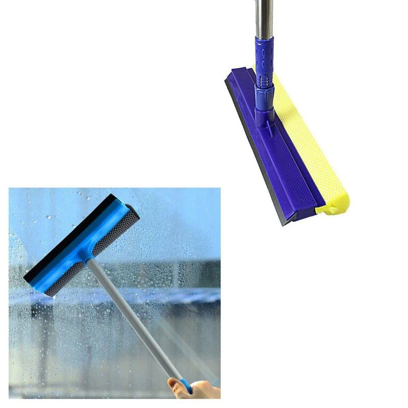Double Sided Plastic Bathroom Window Wiper Squeegee And Sponge