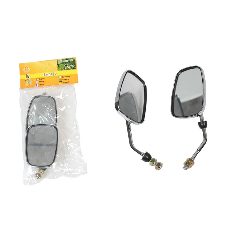 Adjustable Bicycle Mirrors 2 Pieces Rotatable Wide Angle Safety