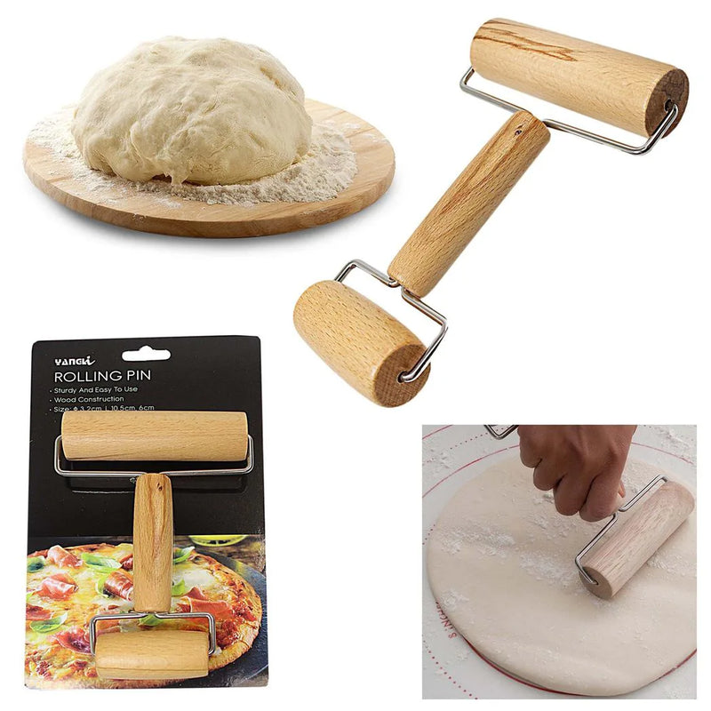 Double Sided Wooden Dough Rolling Pin