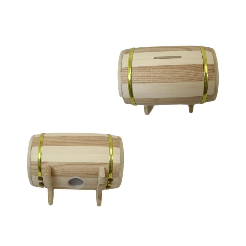 Wooden Treasure Bo x Style Money Bo x Deposit Bo x Gold Rim Vintage Style
