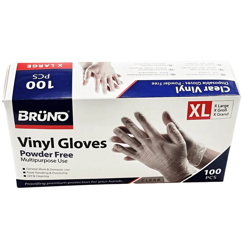 100 x l Disposable Vinyl Clear E x amination Gloves Powder Free Late x Free Gloves