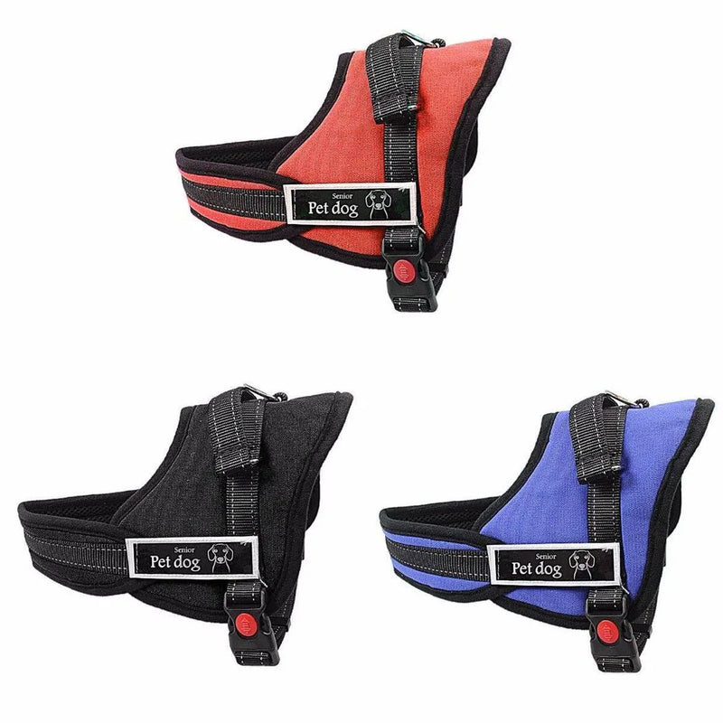 Pet Dog Adjustable Harness Assorted Sizes And Colours