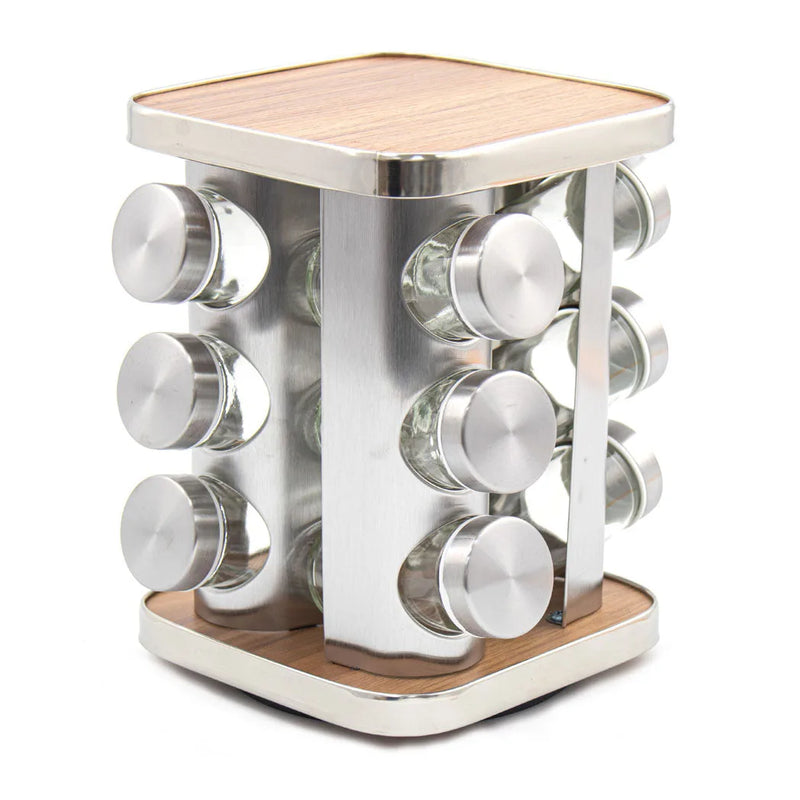 Durane Revolving Spice Rack Square 12 Jars (Parcel Rate)