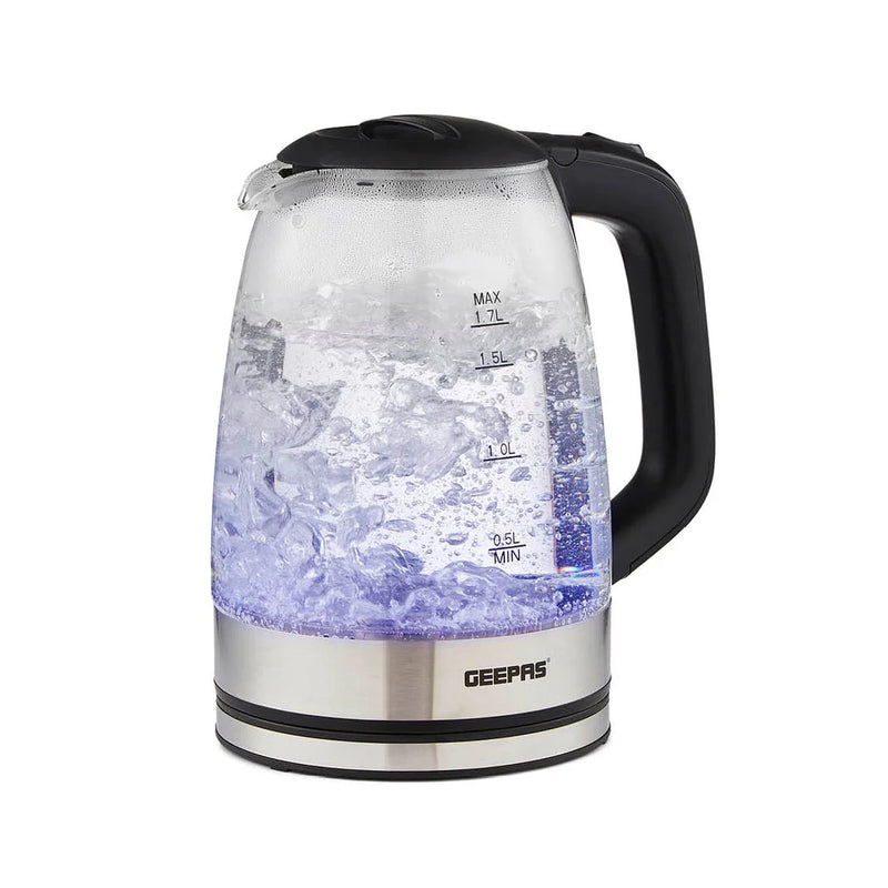 Glass Cordless Electric Kettle 1.7L 1500W Black