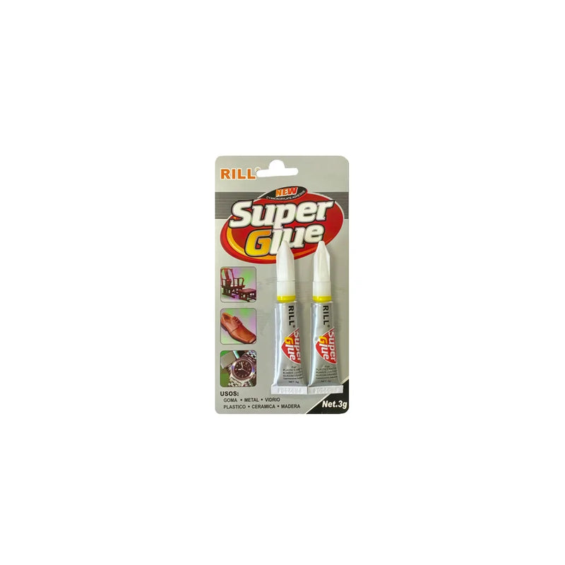 Rill Super Glue Liquid Pack Of 2 x 3G