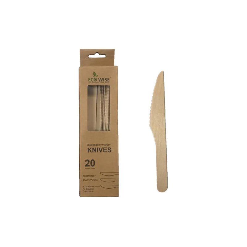 Disposable Wooden Knife Pack Of 20