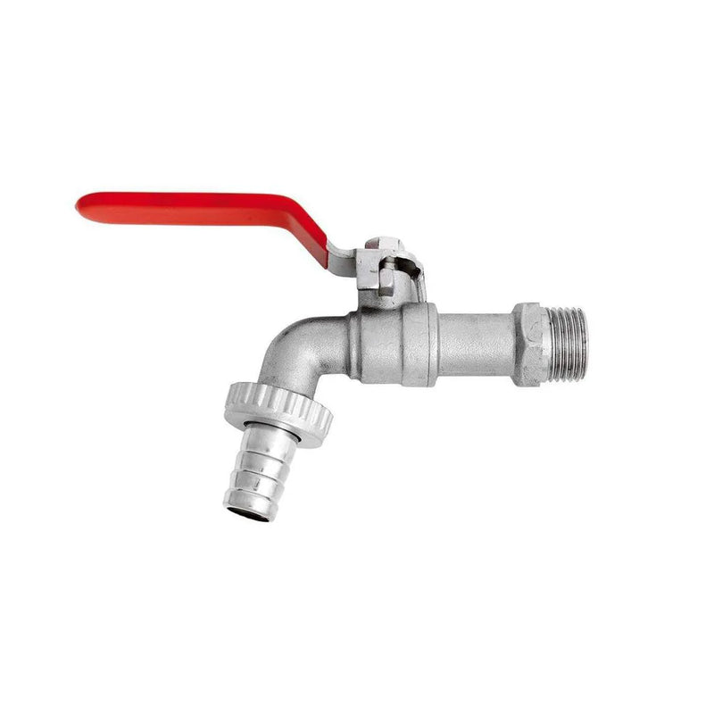 Garden Water Tap Lever Handle Hose Pipe Plug With Red Lever 1 2"