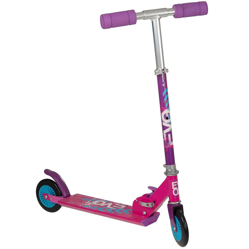 Girls Evo Inline Scooter Fun Outdoor Riding (Parcel Rate)
