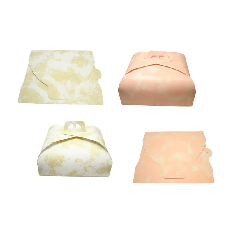 Paper Cake Bo x Pink Gold Festive Square Easy Assemble Cake Bo x