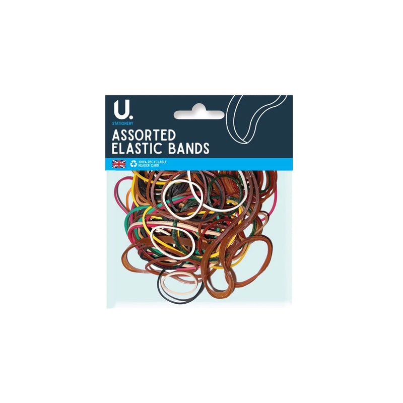 Assorted Sizes And Colours Elastic Bands 52G