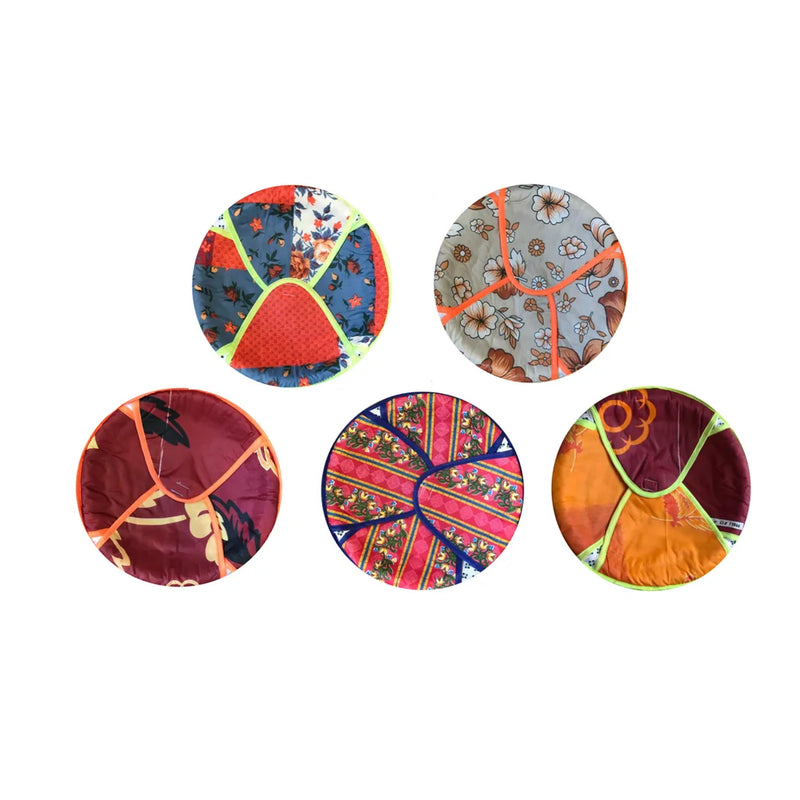 Printed Cotton Roti Chaba Naan Bread Basket Round Assorted Designs