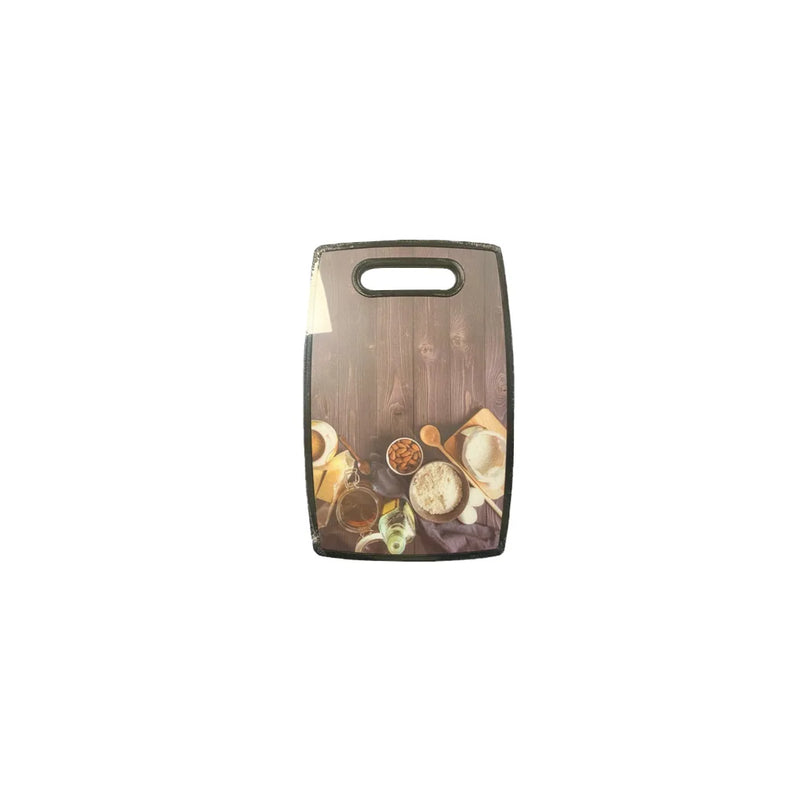 Plastic Kitchen Chopping Board With Printed Design Assorted Designs