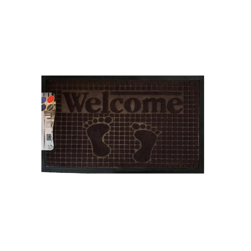 Rectangular Door Mat With Welcome Assorted Designs And Colours