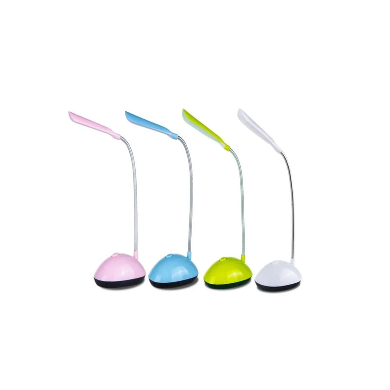 Mini Office Bendy Led Light Table Desk Lamp Battery Operated Assorted Colours