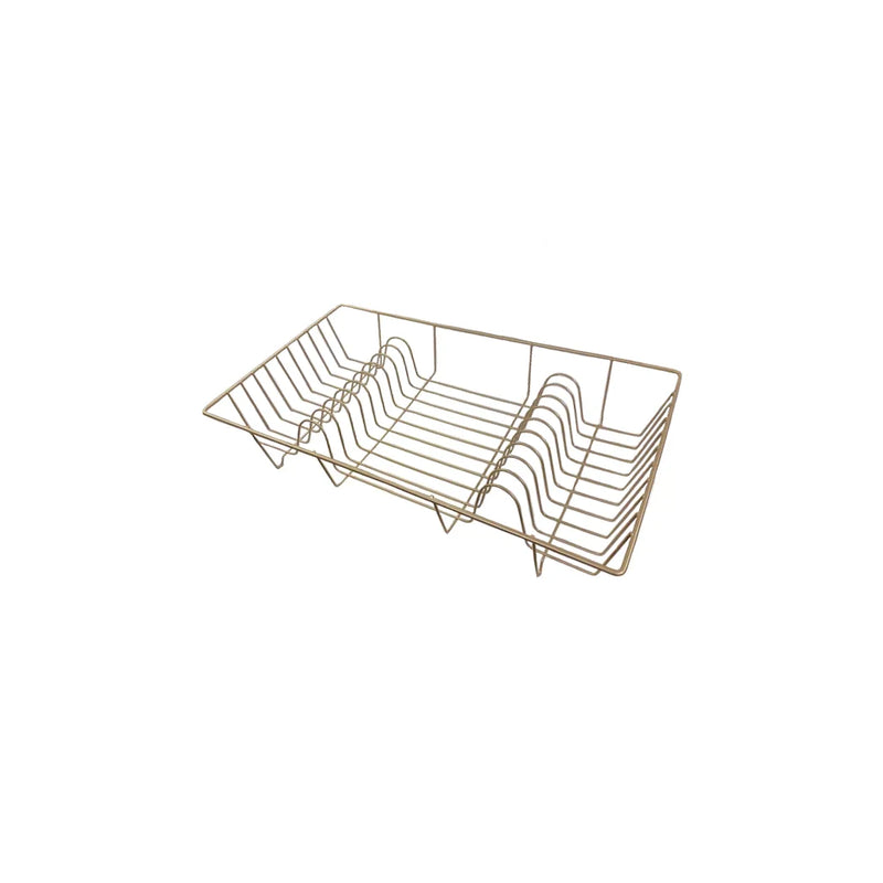 Metal Kitchen Dish Drainer Rack Champagne