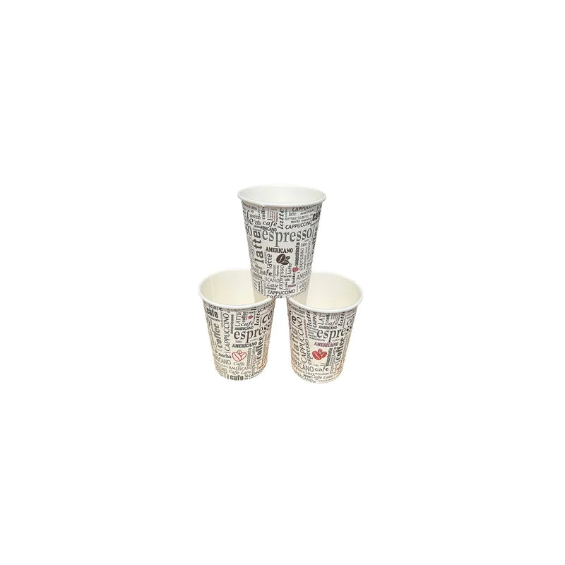 Plain Paper Coffee Cups 12Oz Pack Of 25 (Parcel Rate)