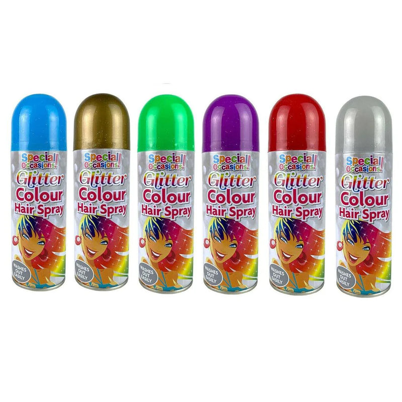Rapide Washable Glitter Colour Hairspray 200Ml Assorted Colours