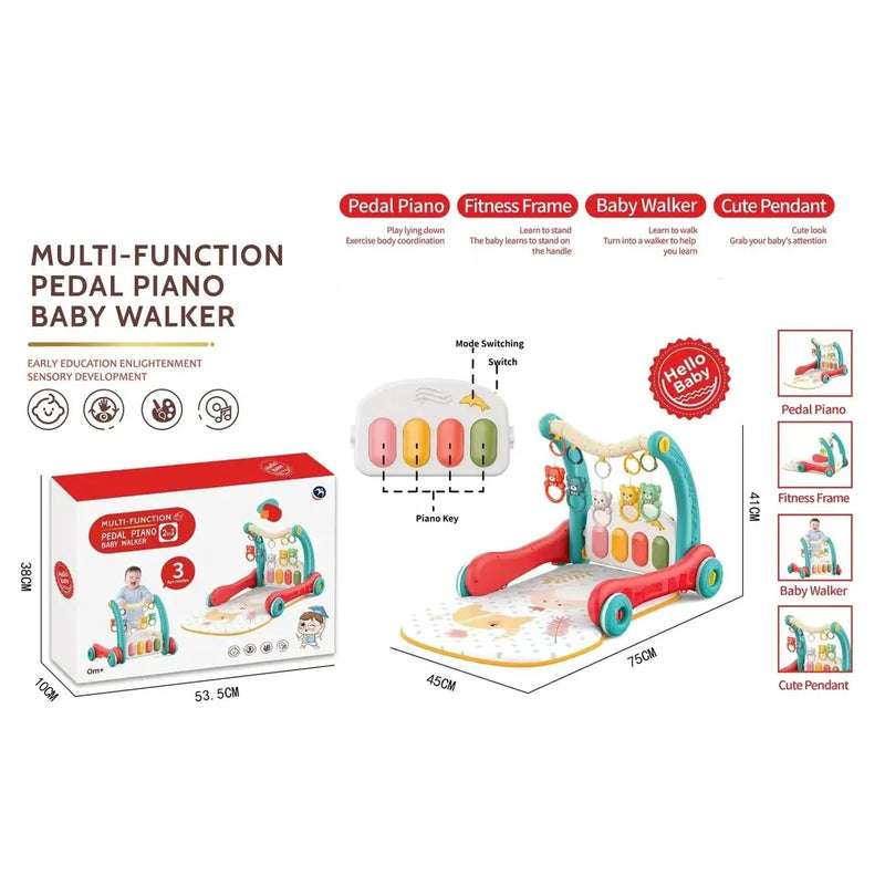 Multi-Functional Pedal Piano Baby Walker