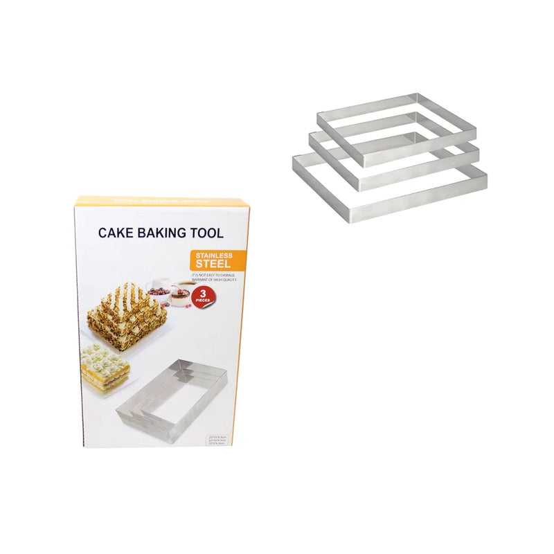 Stainless Steel Cake Baking Tool Rectangle Mould
